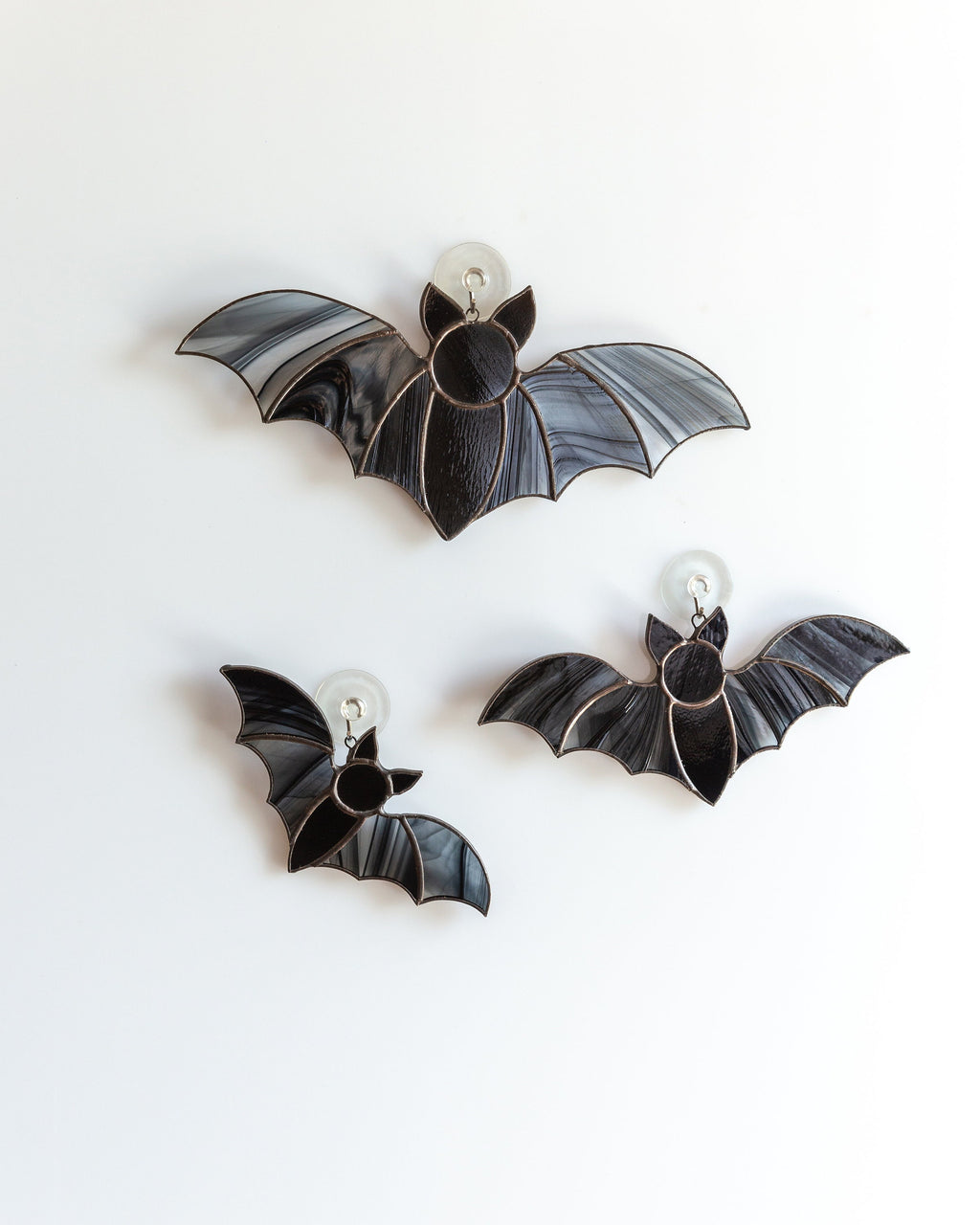 Halloween stained glass bat suncatcher Halloween gift Custom stained glass window hangings Halloween artwork Halloween stained glass horror
