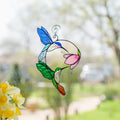 Stained glass birds Gift for couple Hummingbird stained glass window hangings Hummingbird gifts Best gift for mom