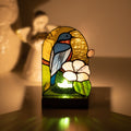 Bluebird stained glass panel House warming gifts new home New mom gift Stained glass candle holder Custom stained glass bird suncatcher