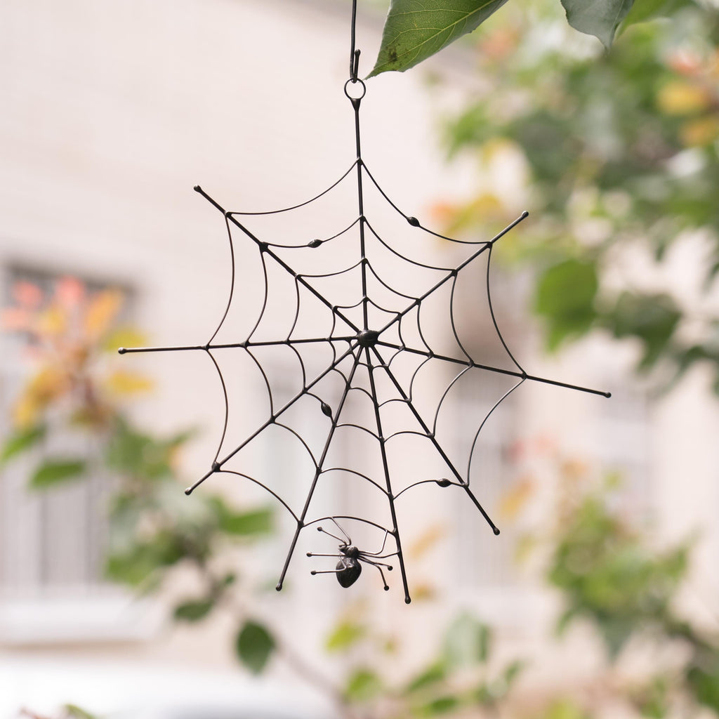 Jumping spider Halloween stained glass window hangings Handmade gifts Stained glass ghost suncatcher Spider web Halloween gifts