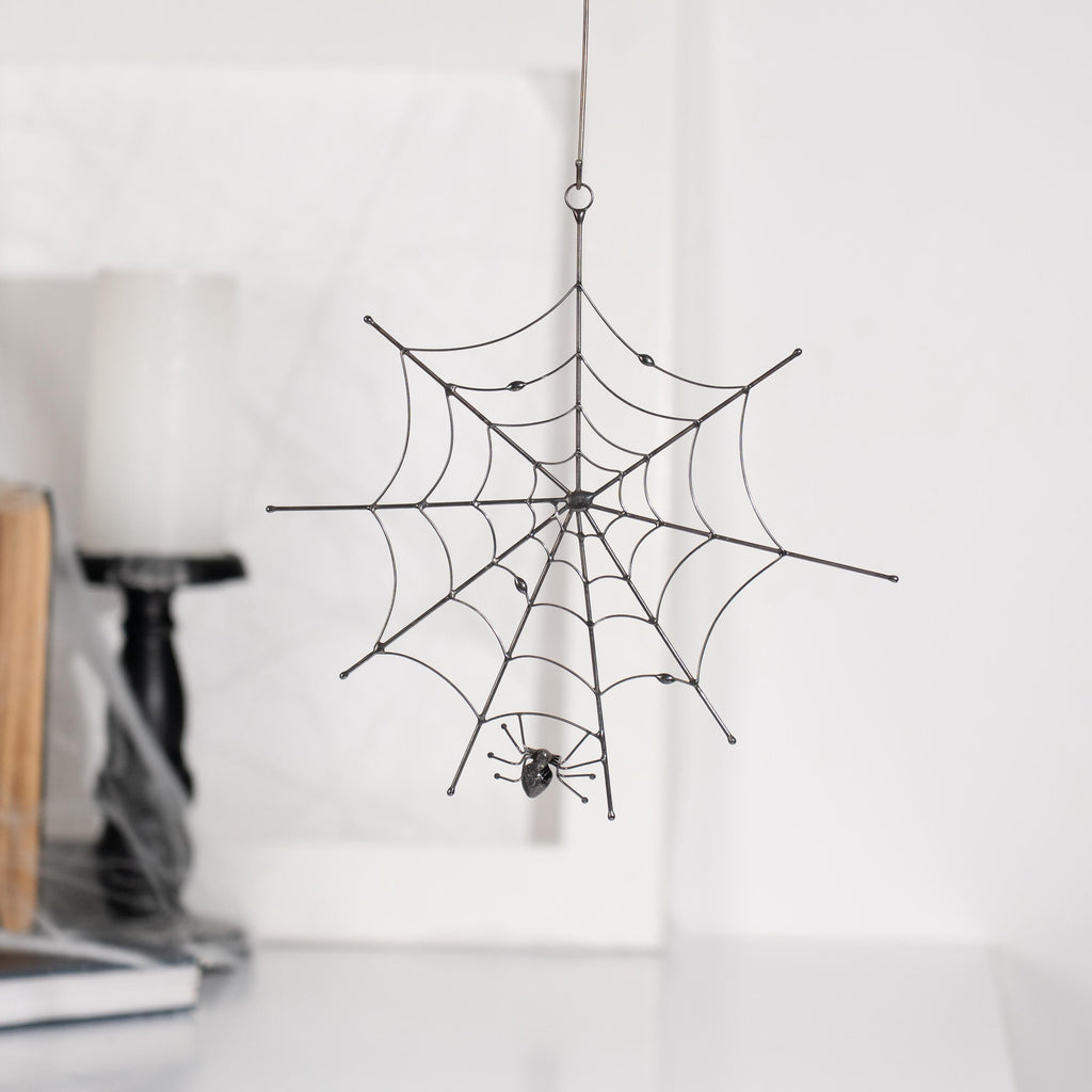 Jumping spider Halloween stained glass window hangings Handmade gifts Stained glass ghost suncatcher Spider web Halloween gifts