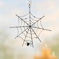 Jumping spider Halloween stained glass window hangings Handmade gifts Stained glass ghost suncatcher Spider web Halloween gifts