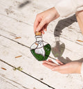Cute ghost stained glass art suncatcher Haunted potion bottle window hangings Cute handmade gift for Halloween party