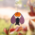 Stained glass window hangings Bat suncatcher Halloween gifts Boo Fall decorations Bat house Pumpkin decor Halloween suncatcher