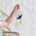 Spooky stained glass dreamcatcher Unique Halloween window hangings Gothic home decor gift