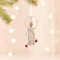 Christmas candle stained glass suncatcher Best friend Christmas gift Christmas lights stained glass window hangings Candle gift