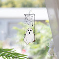 Cute ghost stained glass Halloween suncatcher Whimsigoth decor Ghostface stained glass window hangings Halloween decor indoor Fall artwork