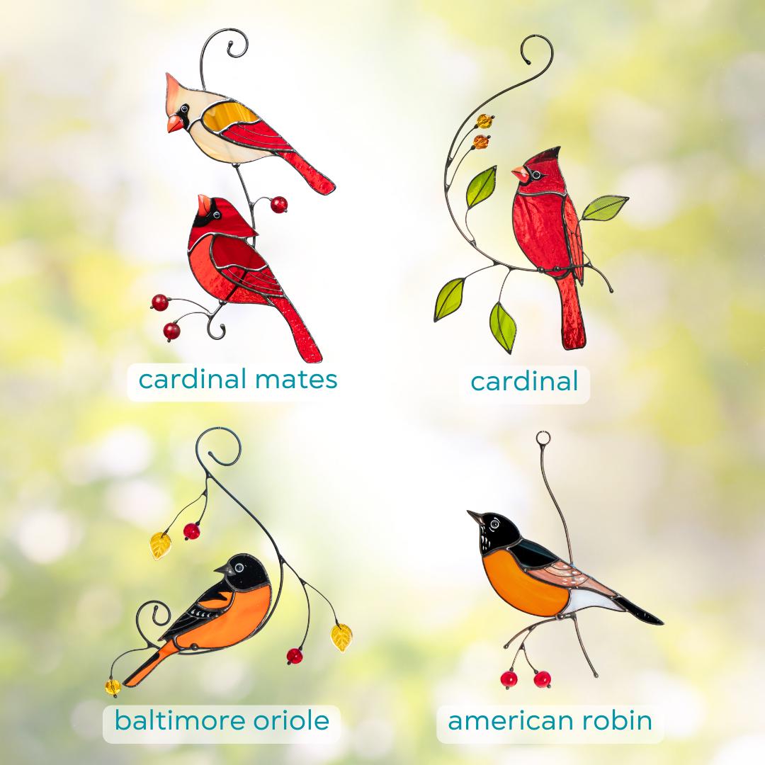 Hummingbird stained glass window hangings New mom gift Flower suncatcher House warming gifts new home Hummingbird stained glass suncatcher