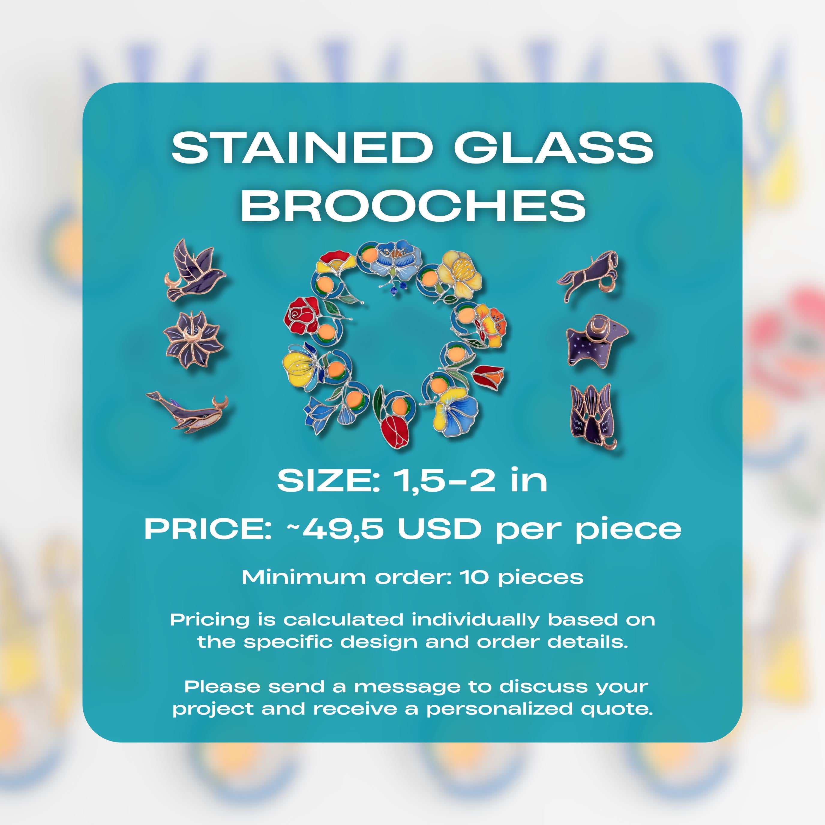 Employee appreciation gifts stained glass suncatcher Business logo