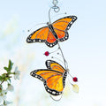 Stained glass monarch butterfly Best gift for mom Butterfly gifts stained glass window hangings Sister in law gifts Patio decor